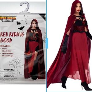 SPOOKTACULAR Creations Red Riding Hood Costume for women’s Size Small NWOT